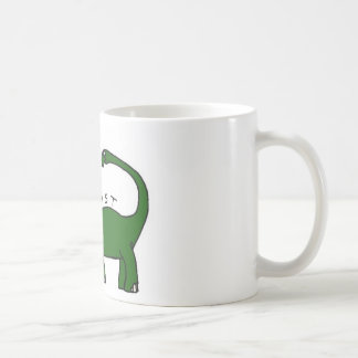 Jag finns BrontosaurusDinosaurmuggen Kaffemugg
