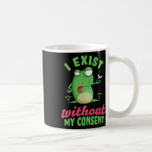 Jag finns utan min medgivande Roligt från grov dep Kaffemugg