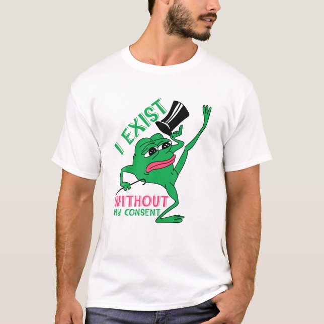 Jag finns utan mitt medgivande.. -... -........... t shirt (Framsida)