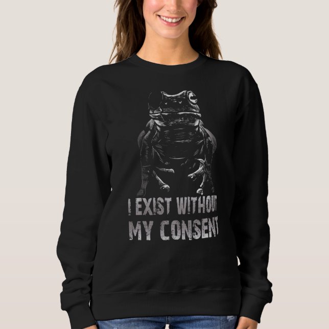 Jag finns utan mitt medgivande, underbart grovpapp t shirt (Framsida)