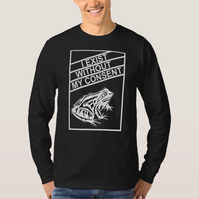 Jag finns utan mitt samtycke t shirt (Framsida)