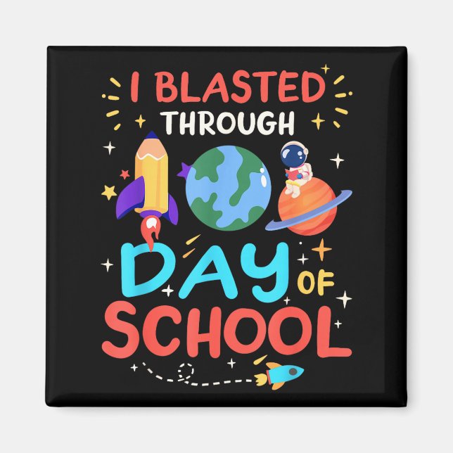 Jag Firade 100 Dagar På Skolan 100:e Dagens Te Magnet (Framsidan)