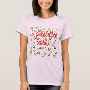 Jag firar både jul och Hanukkah Tee Shirt
