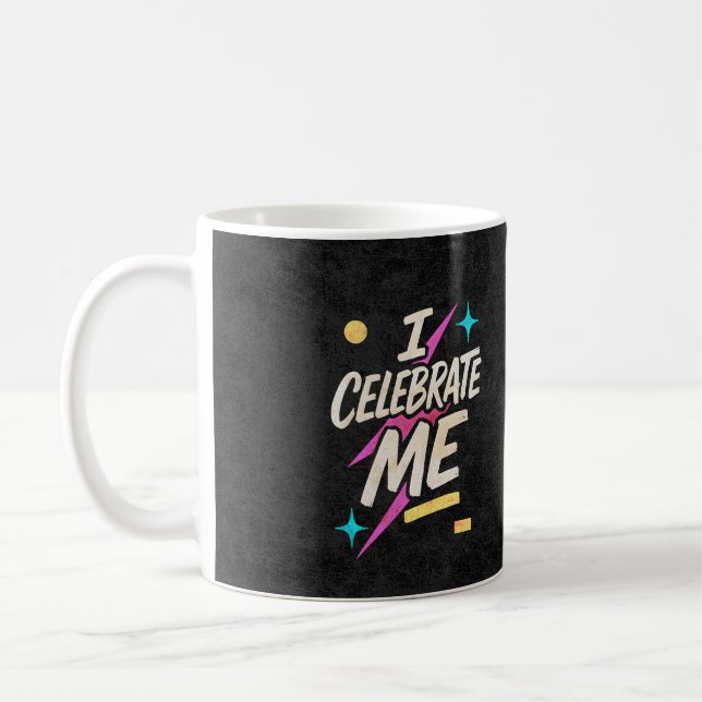 Jag firar mig själv kaffemugg (Vänster)