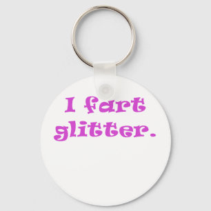 Jag fiser glitter nyckelring