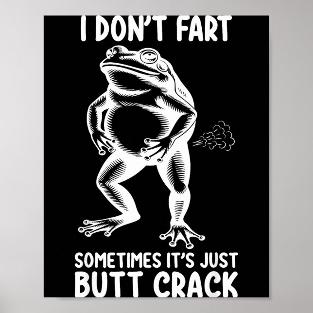 Jag fiser inte ibland är det bara grod butt rolig  poster (Framsidan)