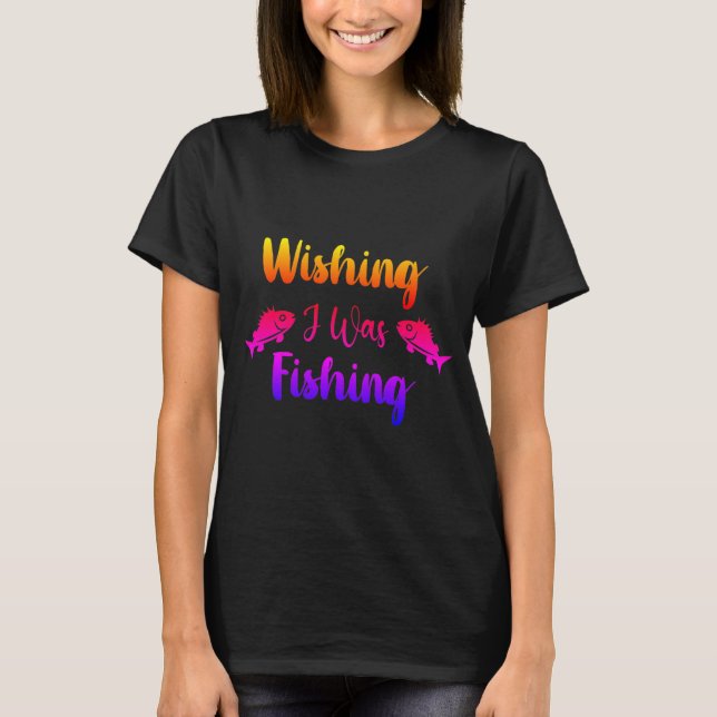 Jag fiskade ett roligt citat T-Shirt (Framsida)