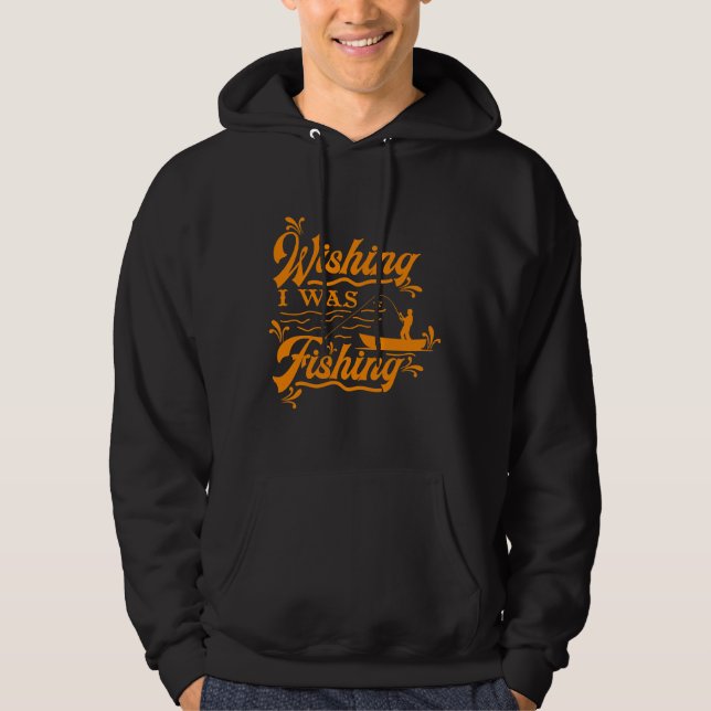 Jag fiskade hoodie (Framsida)