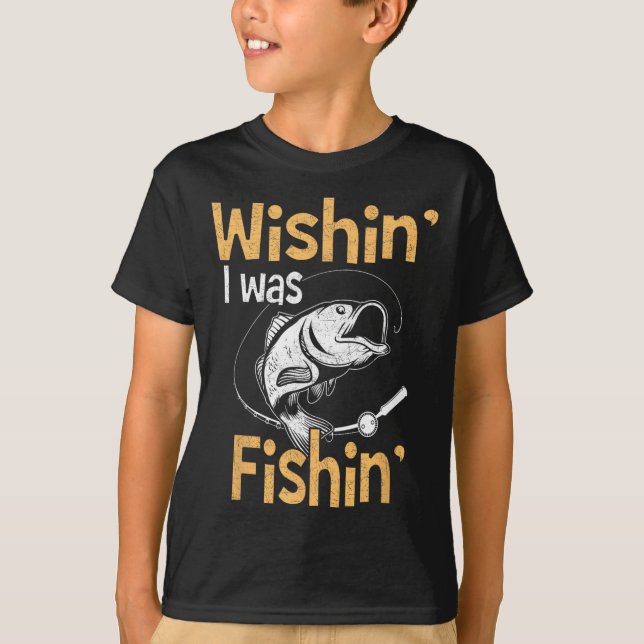 Jag fiskade Shirt Funny Fisherman Gift T (Framsida)
