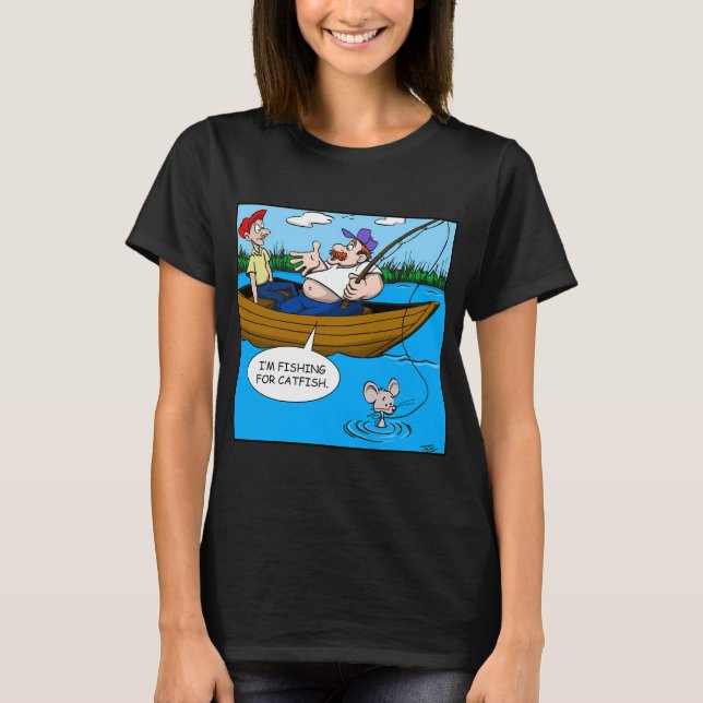 Jag fiskar efter mal t shirt (Framsida)