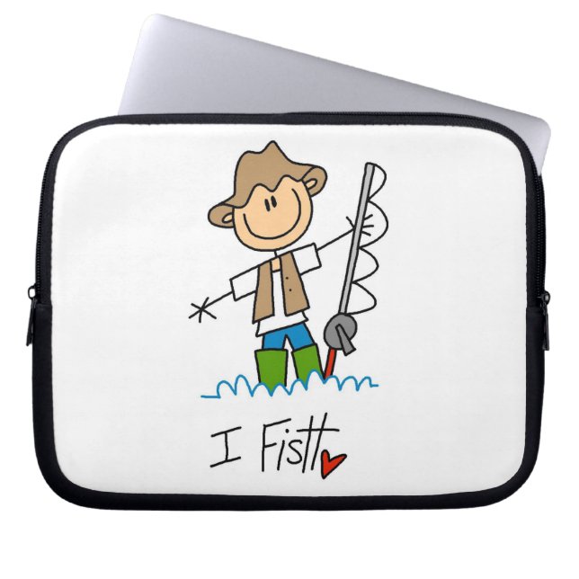 Jag fiskar laptop fodral (Framsidan)