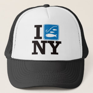 Jag fiskar New York - NY Truckerkeps