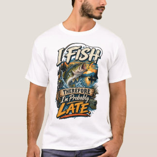 Jag fiskar så jag är nog sen t shirt