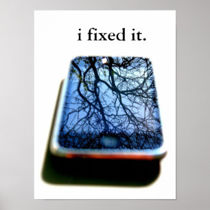 jag fixade det iphonespegeln poster