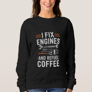 Jag Fixar Motorer Och Tankenar Kaffe Mekanik Livss T Shirt