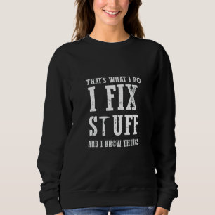 Jag fixar Saker och jag känner Sak Mechanic T Shirt