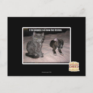 Jag fixar valpen vykort