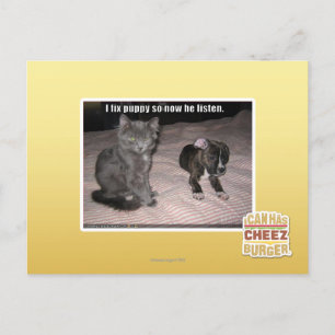 Jag fixar valpen vykort