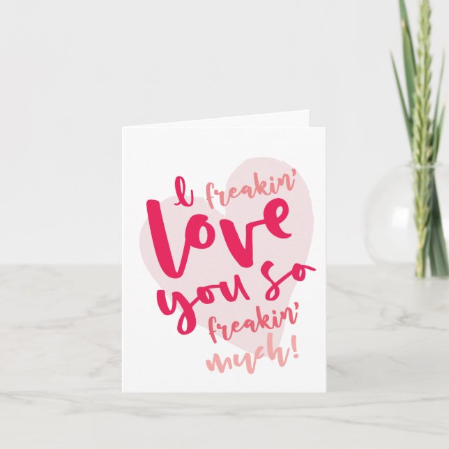 Jag flippade kärlek dig helgkort (Framsida)