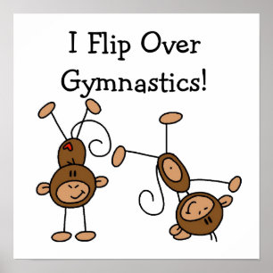Jag flippar över Gymnastiken Poster