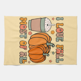 Jag flödar mest av allt i Kärlek - höstpumpen Kökshandduk