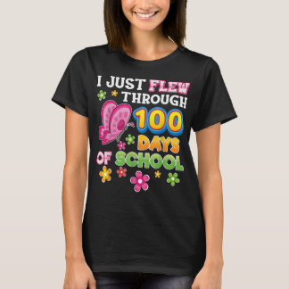 Jag flög bara 100 dagar skolfjäril 1 t shirt