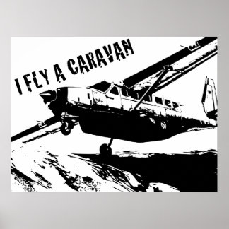 "JAG FLY A CARAVAN" Poster