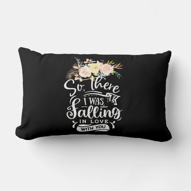 Jag flydde i Kärlek med dig Lumbarkudde (Framsida)