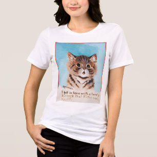 Jag flydde i Kärlek med en glad kattunge (Louis Wa T Shirt