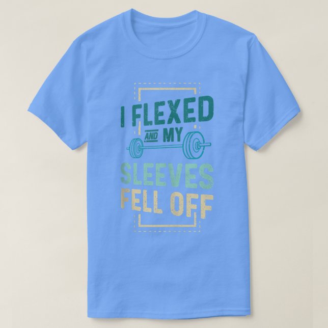 Jag flydde och sleeverna föll av med mig.  t shirt (Design framsida)