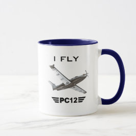 Jag flyger den pilot- kaffemuggen för PC12- Mugg