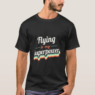 Jag flyger med min supermaktsflyende Vintage T Shirt