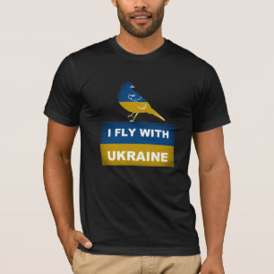 Jag flyger med Ukraina, National Nightingale Bird T Shirt