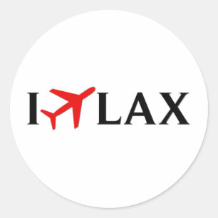 Jag flyger SLAPPT - den Los Angeles internationell Runt Klistermärke