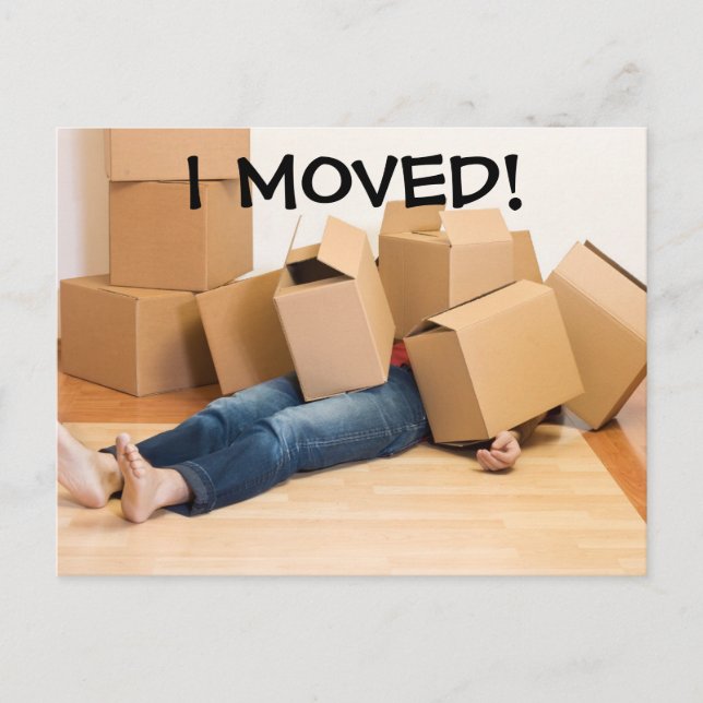 Jag Flyttat byte av vykort för Adress (Framsida)