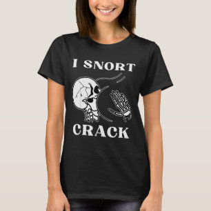 Jag fnysar spricka skelett skalle rumpa rolig Soky T Shirt