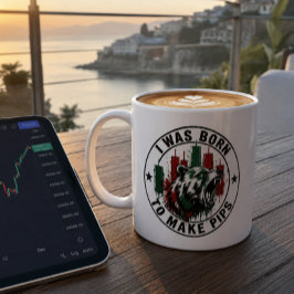 Jag Föddes För Att Göra Pips Björn Trader Design Kaffemugg