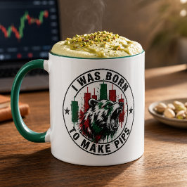 Jag Föddes För Att Göra Pips Björn Trader Design Mugg