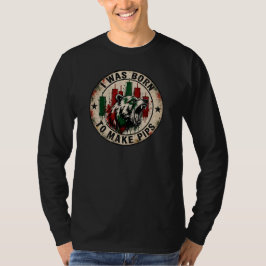 Jag Föddes För Att Göra Pips Vintage Bear Trader T Shirt