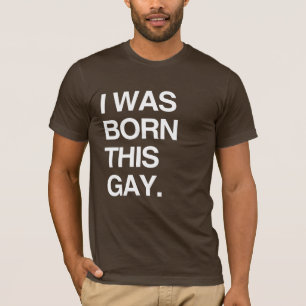 JAG FÖDDES GAY T SHIRT