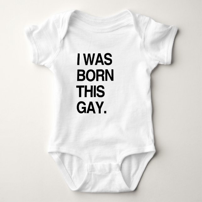 JAG FÖDDES GAY TEE (Framsida)
