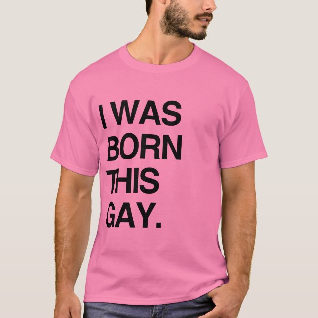 JAG FÖDDES GAY TRÖJA (Framsida)