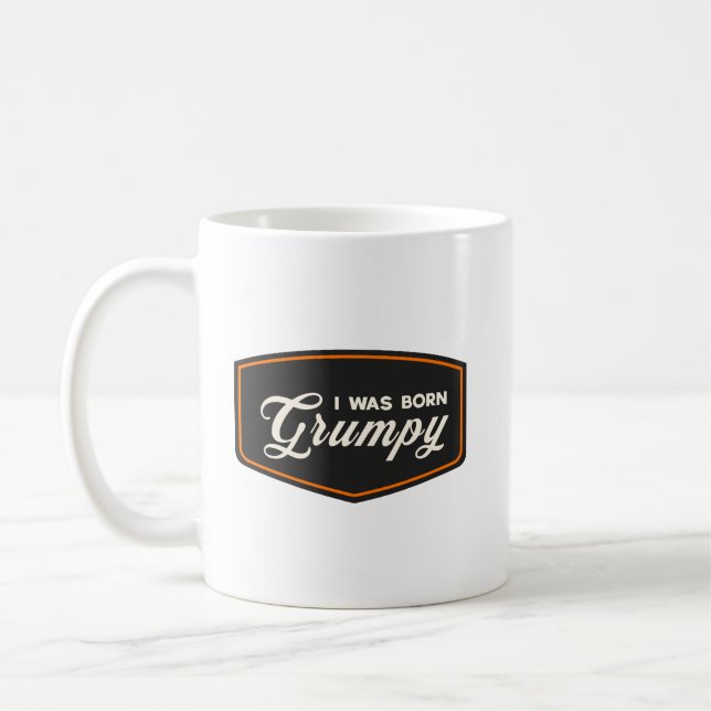 Jag Föddes Grinig Kaffemugg (Vänster)