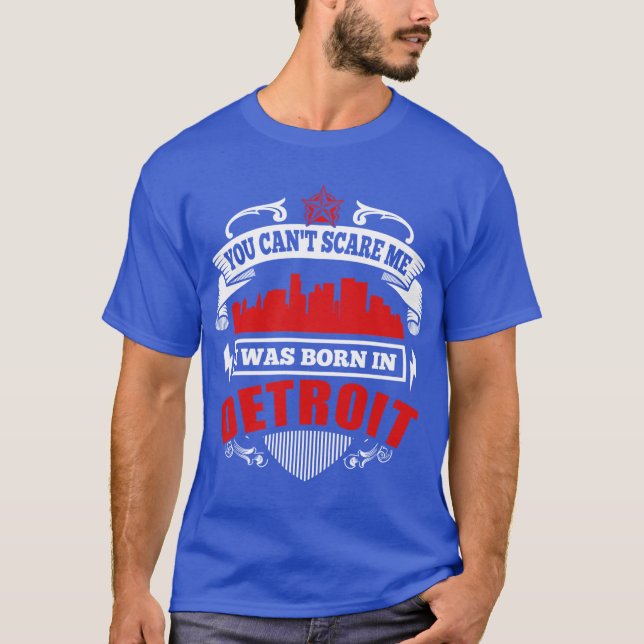 Jag Föddes I Detroit T Shirt (Framsida)