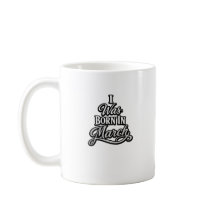 Jag Föddes i Mars Typografi Födelsedagsdesign