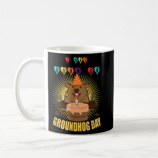Jag föddes på Groundhog-dagen Kaffemugg
