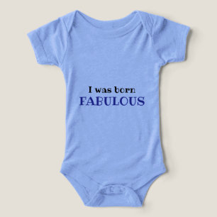 Jag Föddes Superb – söt babybody T Shirt