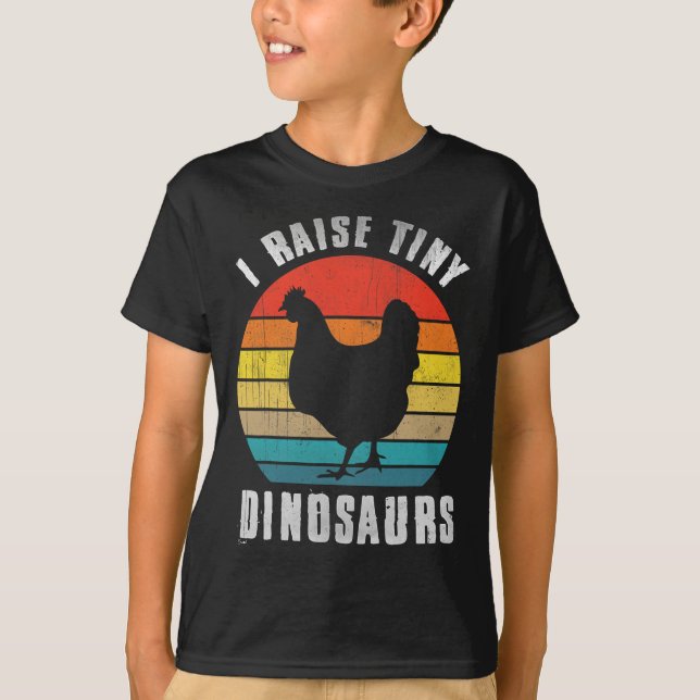 Jag föder små dinosaurier Kycklingtröja Rolig bond T Shirt (Framsida)