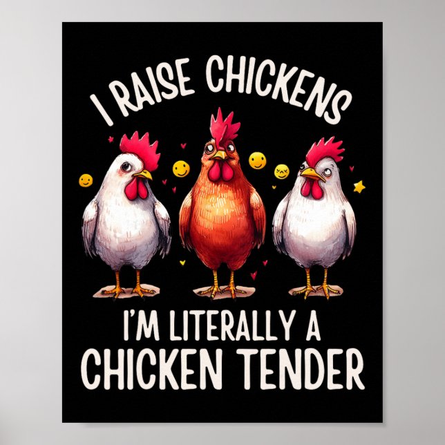 Jag föder upp kycklingar Jag är bokstavligen en ky Poster (Framsidan)
