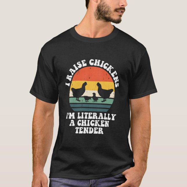 Jag föder upp kycklingar JAG ÄR BOKSTÄVLIGEN EN KY T Shirt (Framsida)